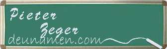 Pieter Zeger Visitenkarte